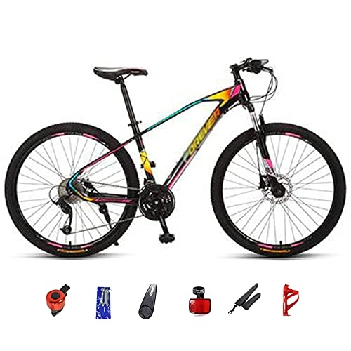 Mountain Bike : WANYE 27.5'' Aluminum Mountain Bike 27 / 30 Speeds With Oil Disc Brake rainbow-27speed