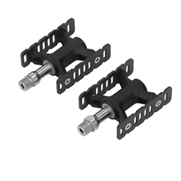 Pwshymi Spares Pwshymi Bike Pedals, Prevent Slip DU Bearing Lightweight Labor Saving Flexible Replacement Bicycle Pedals for Mountain Bikes(Black)