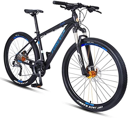 Fat Tyre Mountain Bike : 27.5 pollici Biciclette Montagna, Adulto 27-velocità hardtail Mountain bike, struttura di alluminio, All Terrain mountain bike, sedile regolabile, blu