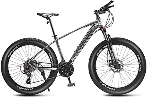 Fat Tyre Mountain Bike : Adult-bcycles BMX 26 pollici bici di montagna, freno a disco Fat Tire Mountain Trail Bike, Hardtail mountain bike, 24 / 27 / 30 / 33 Velocit, telaio in lega di alluminio ( Color : D , Size : 33 speed )