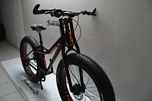 Fat Tyre Mountain Bike : BICI FAT DEMON IN ALLUMINIO X SABBIA E NEVE EVO MTB 16, 7 KG..freni idraulici