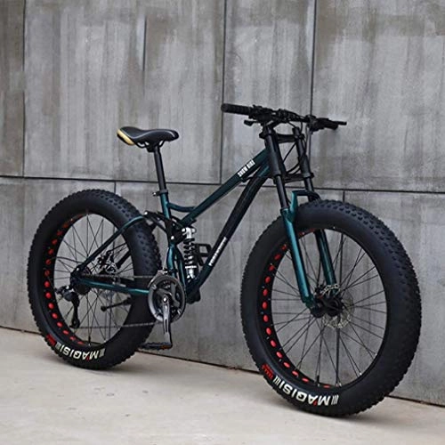 Fat Tyre Mountain Bike : Bici Volare Leggero Fat Tire Mountain Bike per I Bambini di et Uomini E Donne Beach Neve Biciclette Doppio Freno a Disco Cruiser Biciclette, Lega di Alluminio 24 Pollici