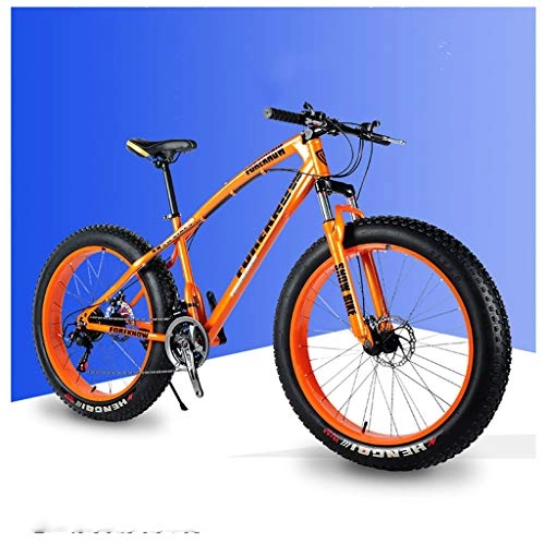 Fat Tyre Mountain Bike : CDBK Ammortizzanti velocità Variabile Biciclette, off-Road / Spiaggia / Neve Biciclette Big Tyre Mountain Bike Student Bicicletta Rossa