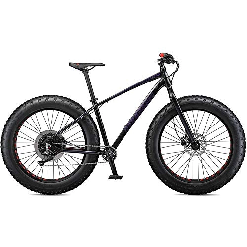 Fat Tyre Mountain Bike : DNNAL Sport Fat Tire Bike, Grandi Mountain Bike 10 velocità, 26-Pollice Ruote, Bici Ibrida Strada per la Mens