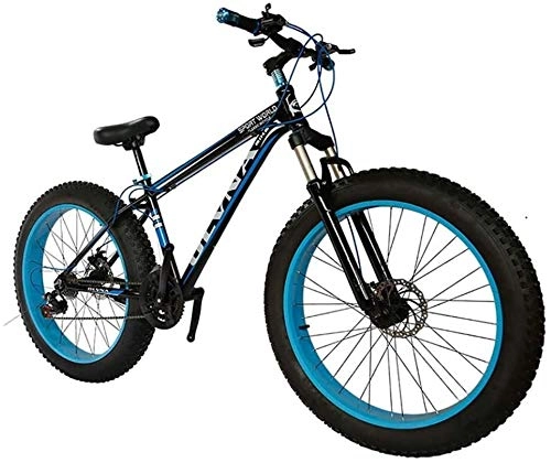 Fat Tyre Mountain Bike : JACKWS Portable Fat Bike Superficie 26 Ruota e Uomini Sesso Fat Bicicletta da Snow Bike, Moda MTB 21 Sospensione Full Speed ​​in Acciaio a Doppio Disco Freno di Mountain Bike MTB Biciclette, A4