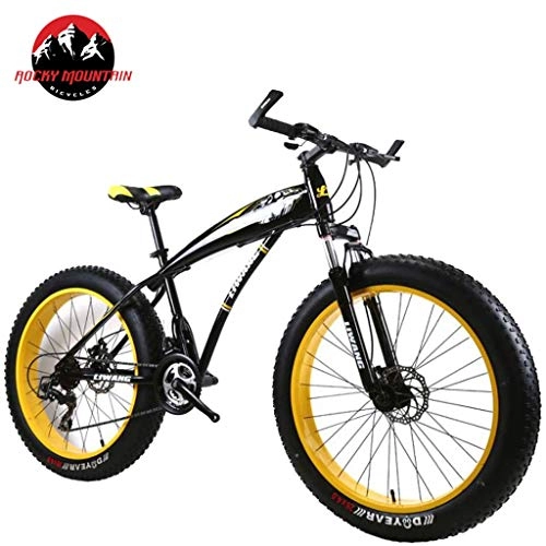 Fat Tyre Mountain Bike : JLZXC Mountain Bike Mountain Biciclette Unisex 24 '' Leggera Lega di Alluminio Telaio 21 / 24 / 27 velocità Freno A Disco Anteriore Sospensione (Color : A, Size : 21speed)