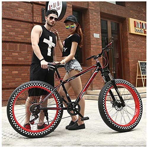 Fat Tyre Mountain Bike : LJJ Mountain Bike 26 Pollici Doppio Freno A Disco Telaio in Acciaio Ad Alto Tenore di Carbonio Biciclette Mountain Bike A Sospensione Completa