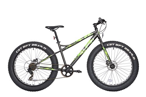 Fat Tyre Mountain Bike : Maino Himalaya, Bicicletta MTB Fat Unisex – Adulto, Antracite, 43