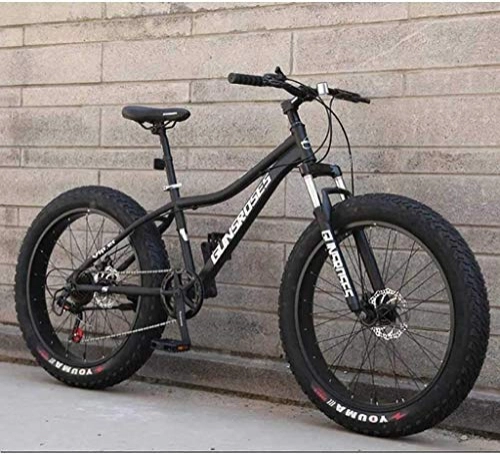 Fat Tyre Mountain Bike : PARTAS Viaggi Convenienza Commute - Mountain Bike, 26inch Fat Tire Hardtail motoslitta, Sospensione Doppia Montatura, Adatto for i più esperti e Principianti