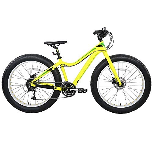 Fat Tyre Mountain Bike : QuXiaoMo Mountain Bike, Adulto Unisex off-Road Freno A Disco Idraulico 26 Pollici 27 velocità Lega di Alluminio della Bicicletta Commutare