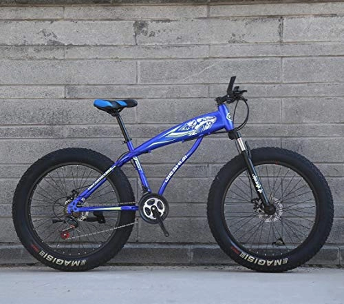 Fat Tyre Mountain Bike : TXX Moto da Neve Ruote da Mountain Bike 26 / 24 Pollici, Spostamento Disco Bis, Outdoor Atv Off-Road Gatto Delle Nevi / blue / 27 speed / 26 pollici