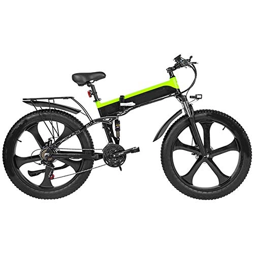 Mountain bike elettrica pieghevoles : LUNANA Bicicletta Elettrica E-Bike Mountain Bike, Biciclette elettriche da Montagna Pieghevoli da 1000W