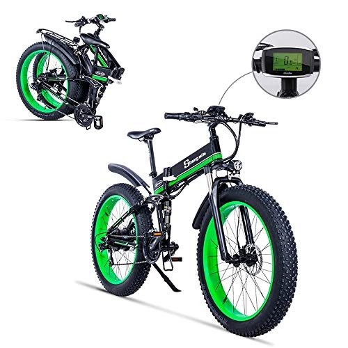 Mountain bike elettrica pieghevoles : SHIJING 1000W Ebike 2019 New Beach Bici elettrica motoslitta Aiutare Mountain Bike off-Road Roller della Bici Fury Lithiu Potenza, 2