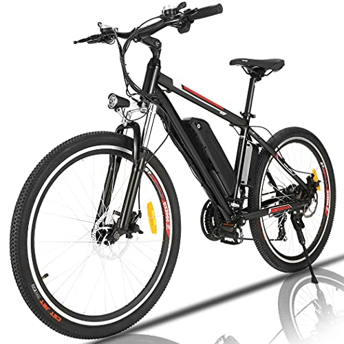 Mountain bike elettriches : 26''Bicicletta Elettrica, Bici Elettriche, Batteria 36V 12.5 Ah, Cambio Professionali a 21 velocità, Mountain Bike Adatto per adolescenti e adulti