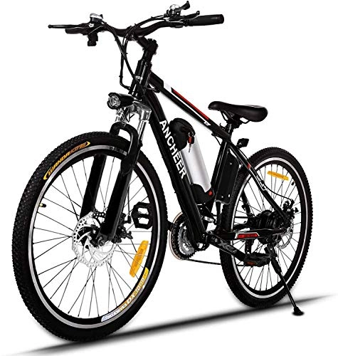 Mountain bike elettriches : Alta qualit Bicicletta elettrica e-Bike Bicicletta City Bike Adulto con 36V 8AH Batteria al Litio 12, 5 AH Rimovibile 250 W Motore Shimano Leva del Cambio 21 velocit for pendolari