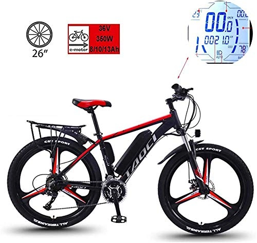 Mountain bike elettriches : Alta velocità 26-inch Electric Lithium Battery Power Biciclette Mountain Bike, 36V350W Super-Forte Motore 8AH / 10AH / 13Ah Option, 50-90Km Crociera Gamma, all-Terrain Esterna Che Guida (Size : 8AH)