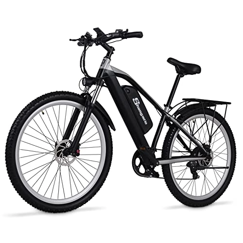 Mountain bike elettriches : Bici elettriche per 29 * 2.25 per adulti, mountain bike elettrica Shengmilo M90, motore con coppia di 56 N∙m, telaio in lega di alluminio, display LCD, batteria ad alta capacità 48V
