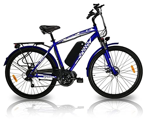 Mountain bike elettriches : Bicicletta Elettrica 26'' IBK Walking Bici City Bike motore Bafang 750w 48v 13A Professionale Shimano 7 velocità