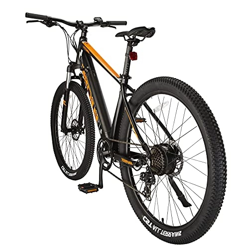 Mountain bike elettriches : Bicicletta elettrica Velocità massima di guida 25 km / h Biciclette elettriche Capacità della batteria 10 Ah Bike Freno Freni a disco meccanici Display LCD, nero