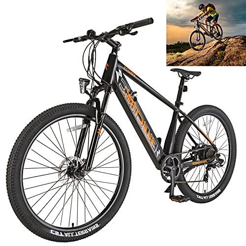 Mountain bike elettriches : Bicicletta elettrica Velocità massima di guida 25 km / h City Bike Capacità della batteria 10 Ah Bicicletta Elettriche Freno Freni a disco meccanici Altezza del pilota 165-198 cm