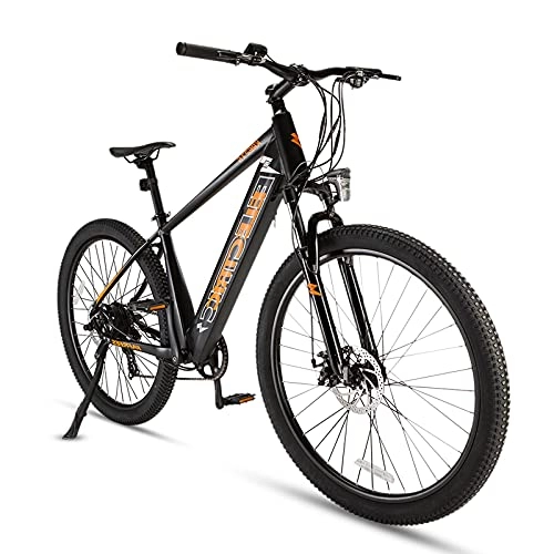 Mountain bike elettriches : Bicicletta elettrica Velocità massima di guida 25 km / h E-Bike Capacità della batteria 10 Ah Bicicletta Elettriche Freno Freni a disco meccanici Display LCD, nero
