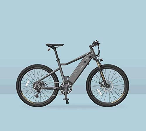 Mountain bike elettriches : BMX adulti elettrica Mountain bike, 7 biciclette Velocit 250W Neve, con HD LCD impermeabili Meter / 48V 10AH batteria al litio bicicletta elettrica, 26 pollici Ruote 5-25 ( Color : Grey )