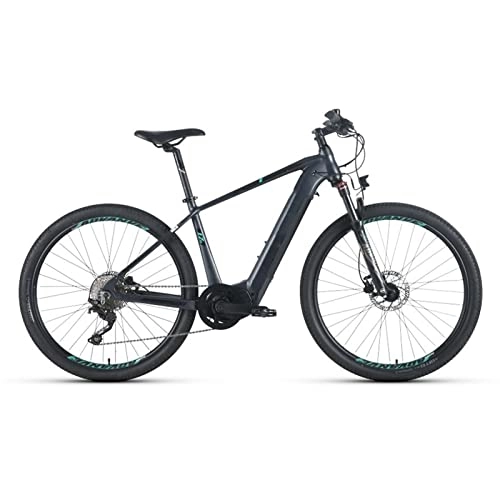Mountain bike elettriches : bzguld Bicicletta elettrica per adulti, 27, 5 "Ebike 24 0 W, 15, 5 mph, mountain bike elettrica con batteria rimovibile da 36 V 12, 8 Ah, display LCD, 10 velocità per uomini e donne