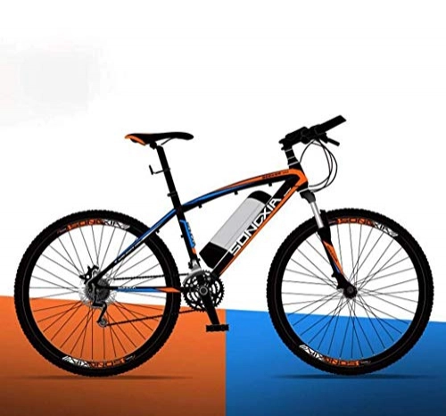 Mountain bike elettriches : CXY-JOEL Bici Elettrica, 26 'Mountain Bike per Adulto, Biciclette Fuoristrada, 30Km / H Velocit Sicura 100Km Batteria Agli Ioni Di Litio Rimovibile, Ebike Intelligente, 36V / 26In | Arancione A2