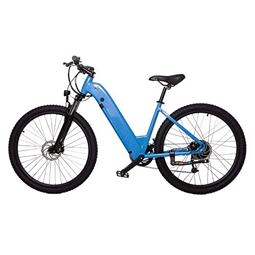 Mountain bike elettriches : CXY-JOEL Mountain Bike Elettrica per Adulti, Motore da 250 W, 27, 5 Pollici, Bici Elettrica da Crociera, Doppio Freno a Disco, Telaio in Alluminio a 6 Velocità