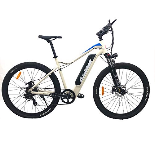 Mountain bike elettriches : DAS.BIKE - Bicicletta elettrica da trekking, 27, 5 pollici, in alluminio, con attacco USB