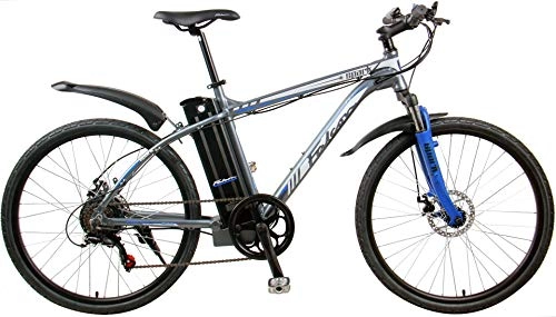 Mountain bike elettriches : Falcon Spark 26 inch Electric Mountain Bike Grey