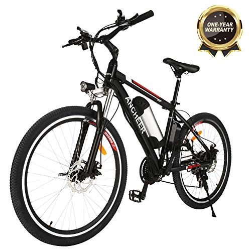 Mountain bike elettriches : Giow 2019 Mountain Bike elettrica Potenziata, Bicicletta elettrica 26 '' da 250 W con Batteria agli ioni di Litio Rimovibile 36V 8AH / 12, 5 AH per Adulti, Cambio a 21 velocit