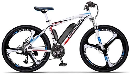 Mountain bike elettriches : GMZTT Unisex Bicycle Adulti 26 inch Electric Mountain Bicycle, 36V Batteria al Litio, Telaio Lega di Alluminio Offroad Bicicletta elettrica, 27 velocit (Color : B, Size : 40KM)