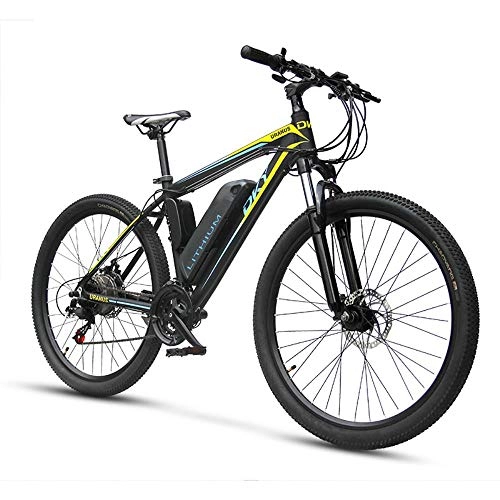 Mountain bike elettriches : GUIO Electric Bike 26 inch Mountain Ebike Lithium Battery, Black