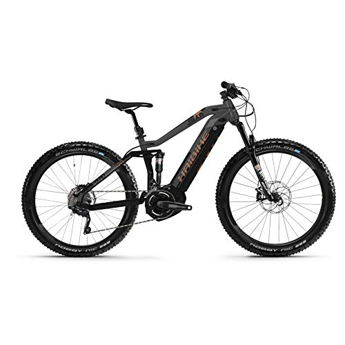 Mountain bike elettriches : HAIBIKE Sduro Fullnine 6.0 Yamaha 500Wh 20v Nero / Titanio Taglia 44 2019 (eMTB all Mountain)
