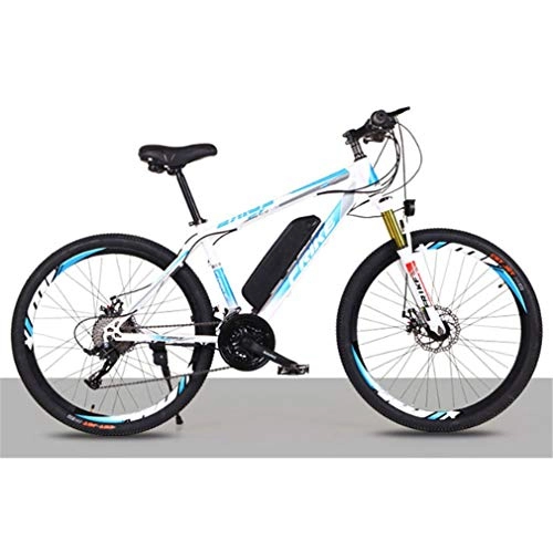 Mountain bike elettriches : HAOXJ1 26 '' Electric Mountain Bike, Citt permuta Bicicletta elettrica con Estraibile di Grande capienza della Batteria (36V 250W), Bici elettrica 21 Speed Gear (Color : Blue 2)
