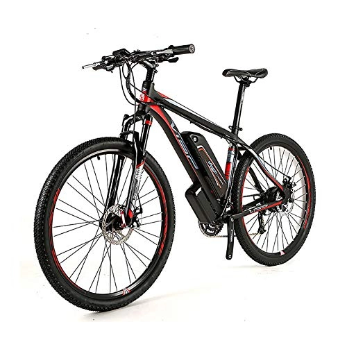 Mountain bike elettriches : HECHEN Mountain Bike elettrica con Display Digitale LCD, Bicicletta elettrica 250W 27, 5 '' con Batteria agli ioni di Litio Rimovibile 48V 10AH per Adulti, Cambio a 9 velocità, 27.5x17.5in