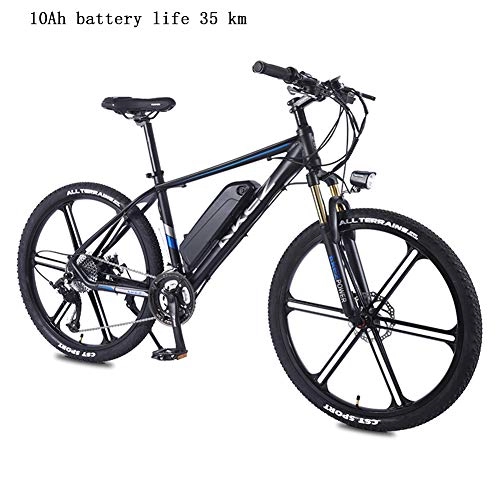 Mountain bike elettriches : HJCC Mountain Bike Elettrica, 10 Ah, Batteria agli Ioni di Litio 36 V, Bici da 26 Pollici per Adulti