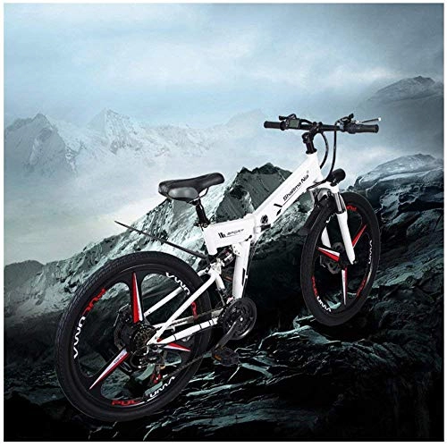Mountain bike elettriches : KPLM Ciclomotore Pieghevole della Bicicletta al Litio della Bicicletta 48V della Bicicletta della Strada della Bicicletta della Bicicletta elettrica di Piegatura elettrica a 26 Pollici