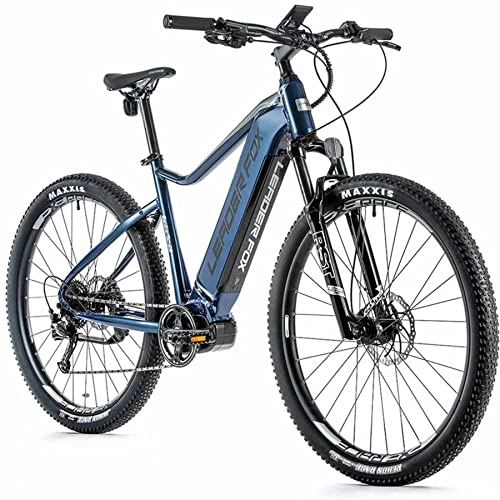 Mountain bike elettriches : Leader Fox Velo electrique-VAE vtt 29'' awalon 2021 Homme Bleu 9v moteur Central bafang m420 36v 80nm batterie 20ah (17, 5'' - h45cm - Taille m - pour Adulte de 168cm à 178cm)