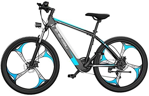 Mountain bike elettriches : LIMQ Mountain Bike Elettrico da 26 Pollici per Adulto Bici Elettrica per Pneumatici Grassi per Adulti Snow / Mountain / Beach Ebike con Batteria agli Ioni di Litio, Blue