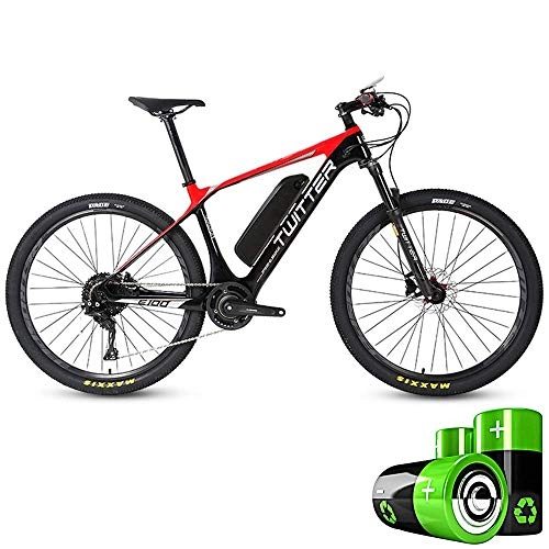Mountain bike elettriches : LZMXMYS Bicicletta elettrica, fibra di carbonio elettrico elettrico della bicicletta assistere mountain bike (5 file / 11 velocit) pedale di bicicletta coassiale sistema di alimentazione centrale ult