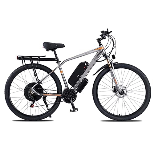 Mountain bike elettriches : Mountain Electric Bike 1000W per adulti 29 pollici bici elettrica 48V bicicletta da uomo ad alta potenza bicicletta elettrica (colore: grigio chiaro, numero di velocità: 21)