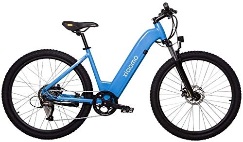 Mountain bike elettriches : PARTAS Visita / pendolarismo Tool - elettrica Mountain bike, 36V / 10.4AH alta efficienza batteria al litio, Velocit massima 32 kmh, 250w motore brushless, batteria rimovibile (Color : Blue)