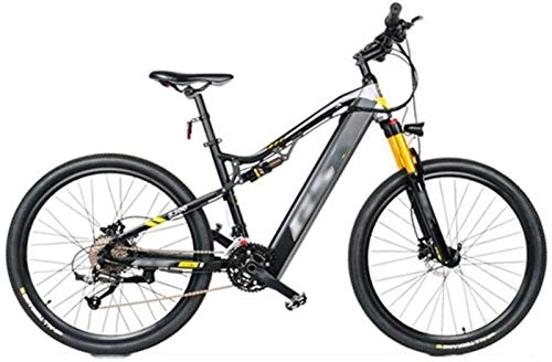Mountain bike elettriches : RDJM Bciclette Elettriche, Mountain Bike elettriche, Ruote 27.5inch Adulti Bicicletta 27 velocità Offroad Bike Sport all'Aria Aperta (Color : Gray)