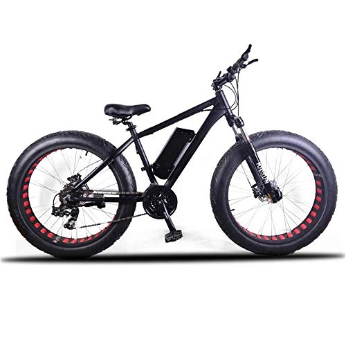 Mountain bike elettriches : Shiyajun Bici elettrica a Batteria al Litio ATV da 26 Pollici 21 velocità 350 W con motoslitta a Batteria elettrica-4