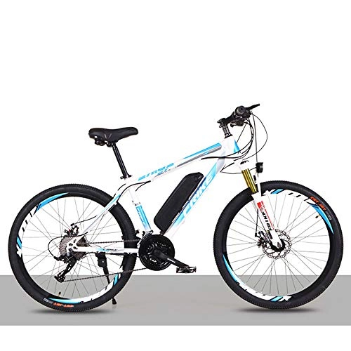 Mountain bike elettriches : SMAA Bici elettrica per Adulto, 26 '' Electric Mountain Ebike Biciclette, 21 velocità 36V 8A Batteria al Litio Rimovibile Batteria al Litio 250W Motore Potente, 2