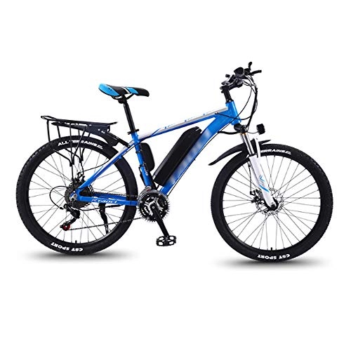 Mountain bike elettriches : SPORTS Werty 26" Biciclette elettriche per Adulti, 36V 350W 13Ah Rimovibile agli ioni di Litio Mens Mountain Bike per Outdoor Ciclismo Viaggi Work out, 1