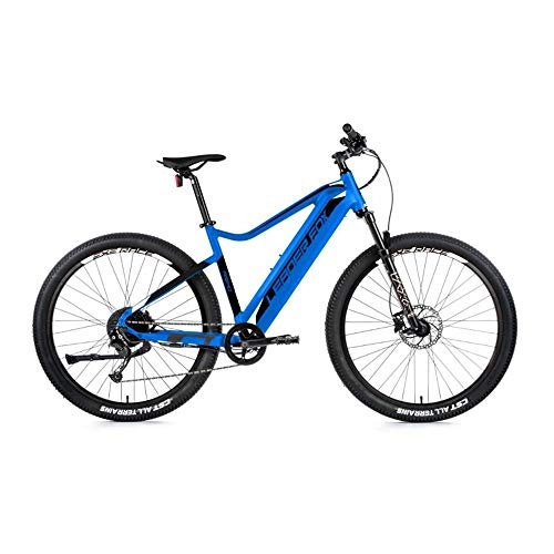 Mountain bike elettriches : Velo - Motore elettrico per mountain bike Leader Fox 27, 5" arimo 2021, 250 W, 36 V, batteria 15 a 8 V, colore: Blu