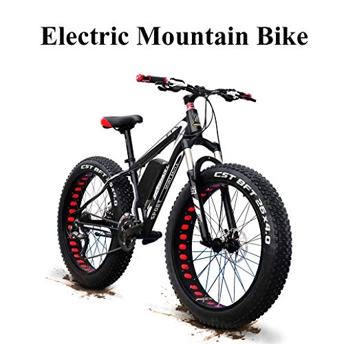 Mountain bike elettriches : XTD Aggiornamento 48V 1500w Electric Mountain Bicicletta, 26 Pollici Fat Tire E-Bike (50-60 Km / H) Sospensione Cruiser Mens Sport Bike Completa per Adulti MTB Dirtbike, 27 velocità A
